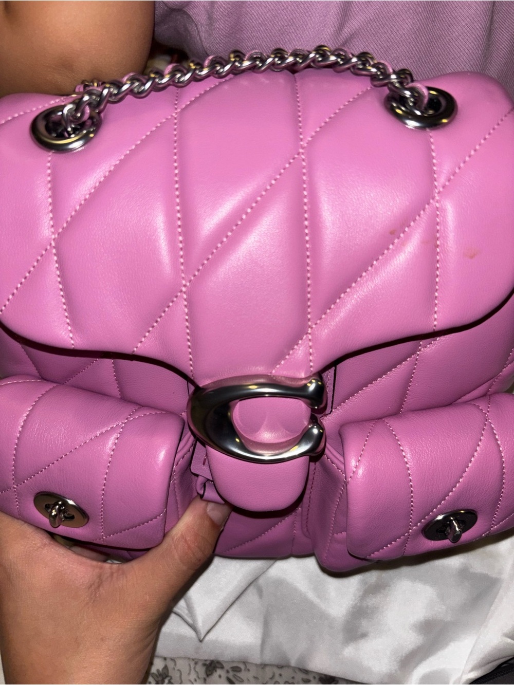 Coach Quilted Tabby Mini convertible Backpack - Picture 2 of 12